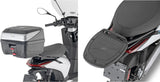 Monolock Simply Iv Black Top Case - 45 Lt Simply Iv Technopolymer - Givi Compatible With Piaggio Electric 1 E (2021-2024)