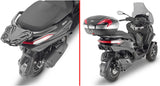 Monolock Alpina Black Aluminium Top Case - 44 Lt Alpina Aluminium - Givi Compatible With Piaggio Mp3 400 Sport Hpe (2022-2024)