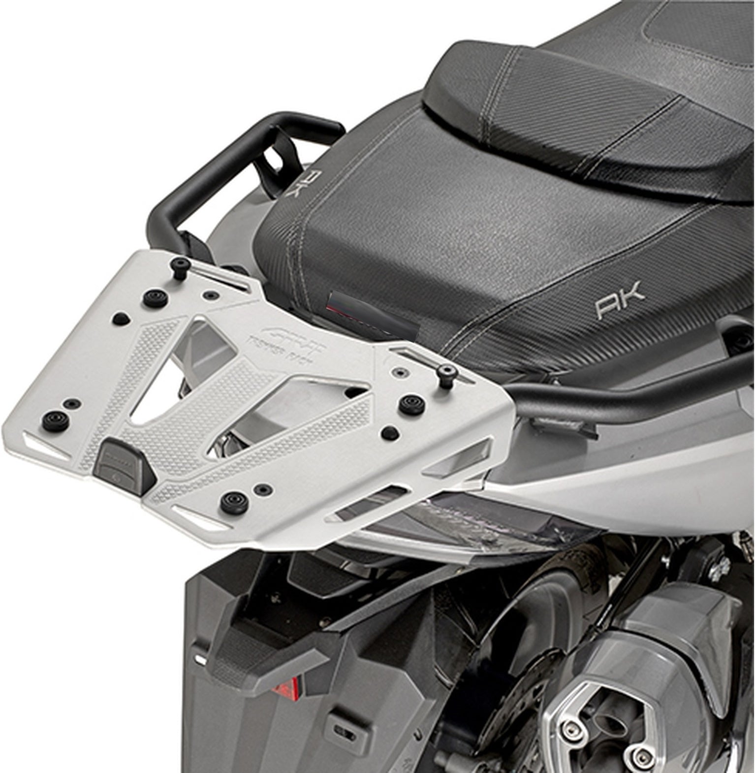 Monokey Trekker Dolomiti Black Aluminium Top Case - 46 Lt Trekker Dolomiti Aluminium - Givi Compatible With Kymco Ak 550 Ets (2017-2024)