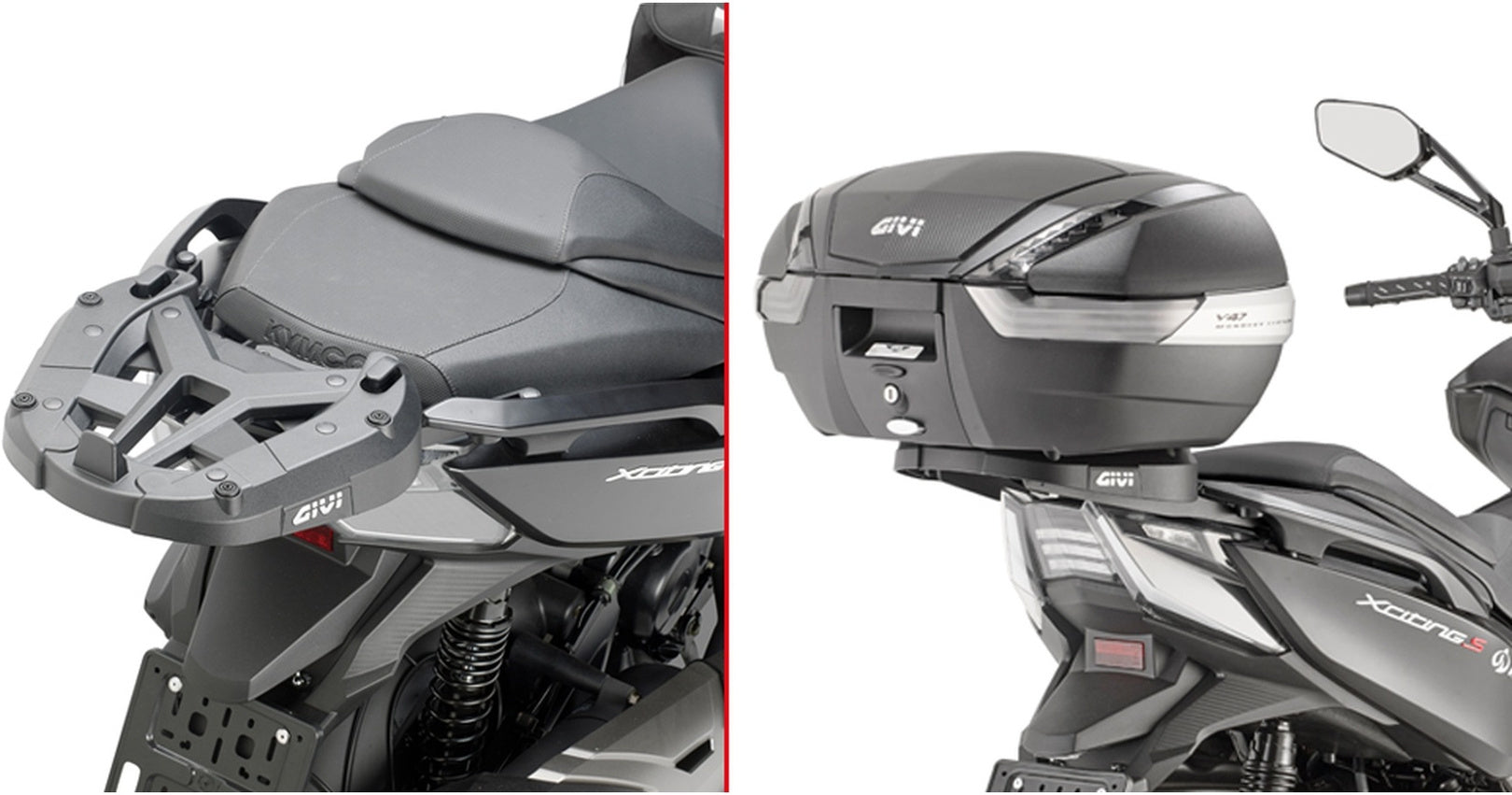 Monokey Trekker Dolomiti Black Aluminium Top Case - 30 Lt Trekker Dolomiti Aluminium - Givi Compatible With Kymco Xciting 400 Vs (2024-2025)