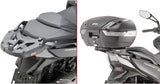 Monolock Silver Top Case - 32 Lt Technopolymer - Givi Compatible With Kymco Xciting 400 Vs (2024-2025)