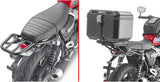 Monokey Trekker Outback Evo Smart Black Aluminium Top Case - 42 Lt Trekker Outback Evo Smart Aluminium - Givi Compatible With Triumph Speed Twin 1200 (2019-2020)