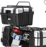 Monokey Trekker Lite Black Top Case - 52 Lt Trekker Lite Technopolymer - Givi Compatible With Bmw G 650 Gs (2011-2017)