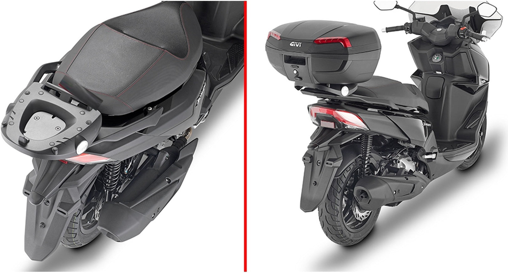 Monolock Alpina Aluminium Top Case - 44 Lt Alpina Aluminium - Givi Compatible With Sym Joyride 300 (2022-2024)