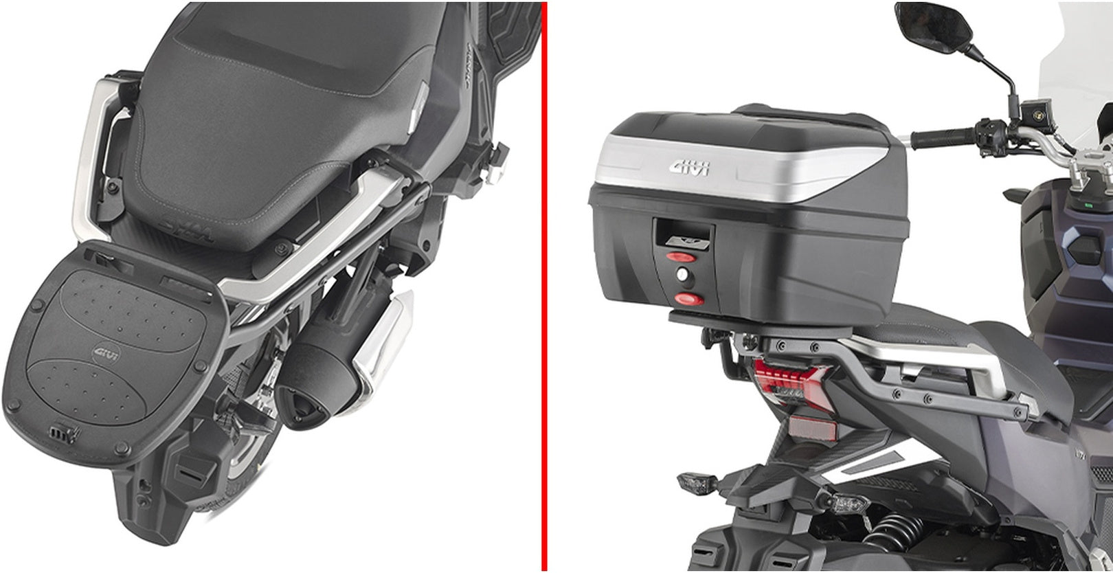 Monolock Vision Black Top Case - 34 Lt Vision Technopolymer - Givi Compatible With Sym Adx 125 (2024)