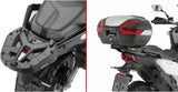 Monokey Trekker Outback Evo Smart Black Aluminium Top Case - 58 Lt Trekker Outback Evo Smart Aluminium - Givi Compatible With Sym Adx Tg 400 (2025)