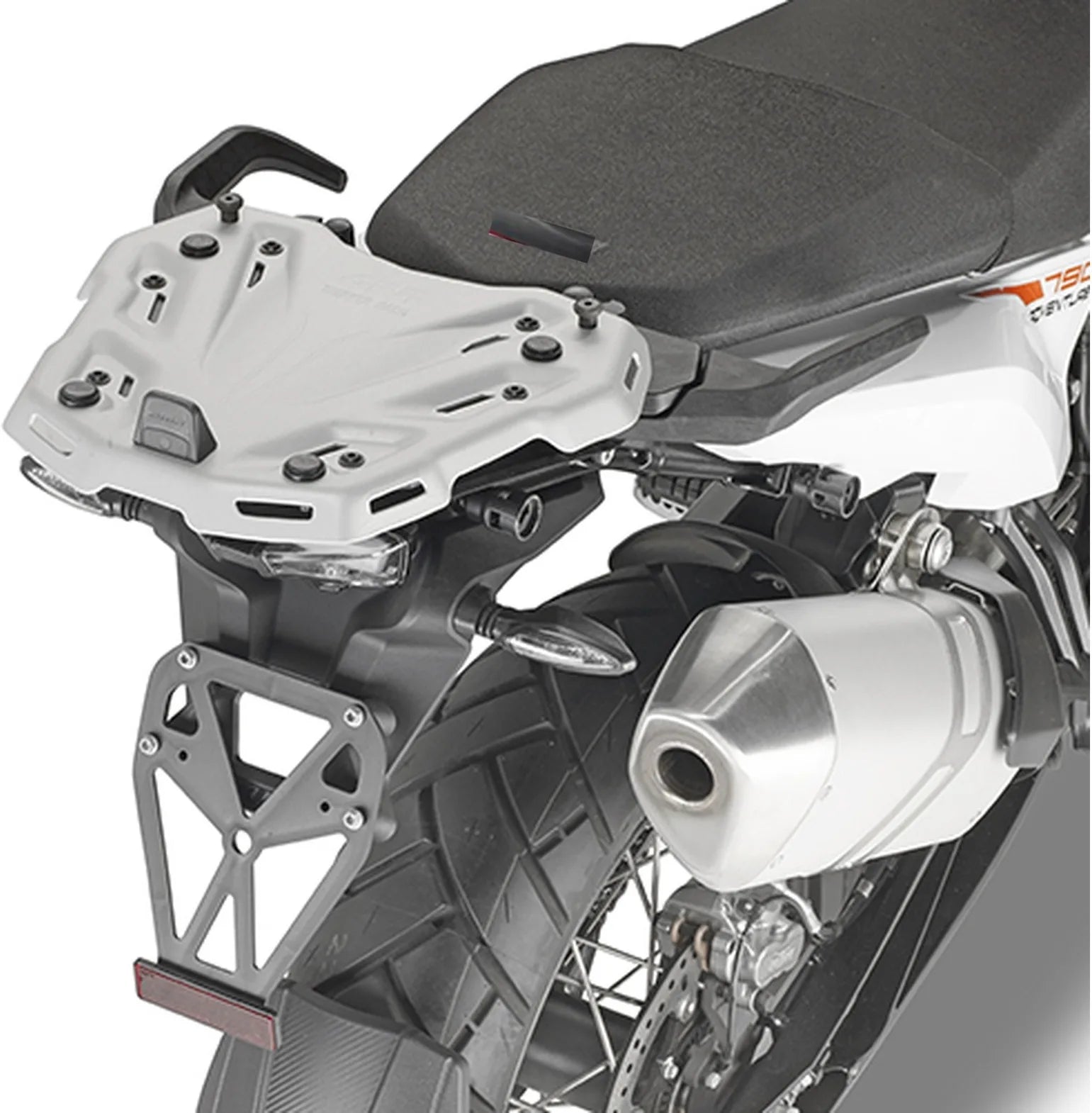 Monokey Arena Black Top Case - 45 Lt Arena Technopolymer - Givi Compatible With Ktm 790 Adventure (2019-2020)