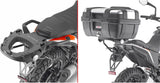 Monokey Trekker Black Aluminium Top Case - 33 Lt Trekker Aluminium - Givi Compatible With Ktm 390 Adventure (2020-2024)