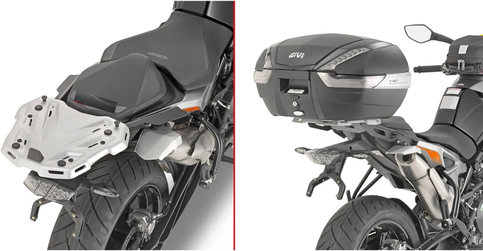 Monokey Arena Black Top Case - 45 Lt Arena Technopolymer - Givi Compatible With Ktm 790 Duke (2018-2020)