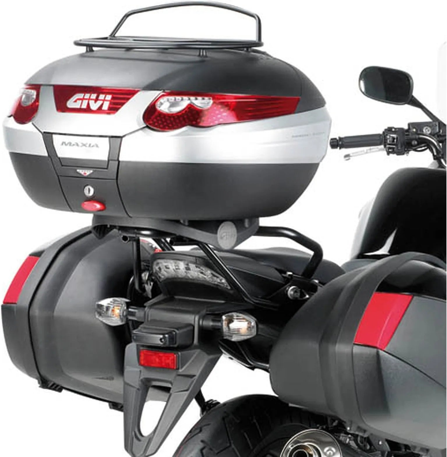 Monokey Trekker Black Aluminium Top Case - 33 Lt Trekker Aluminium - Givi Compatible With Honda Cbf 1000 - St (2010-2014)
