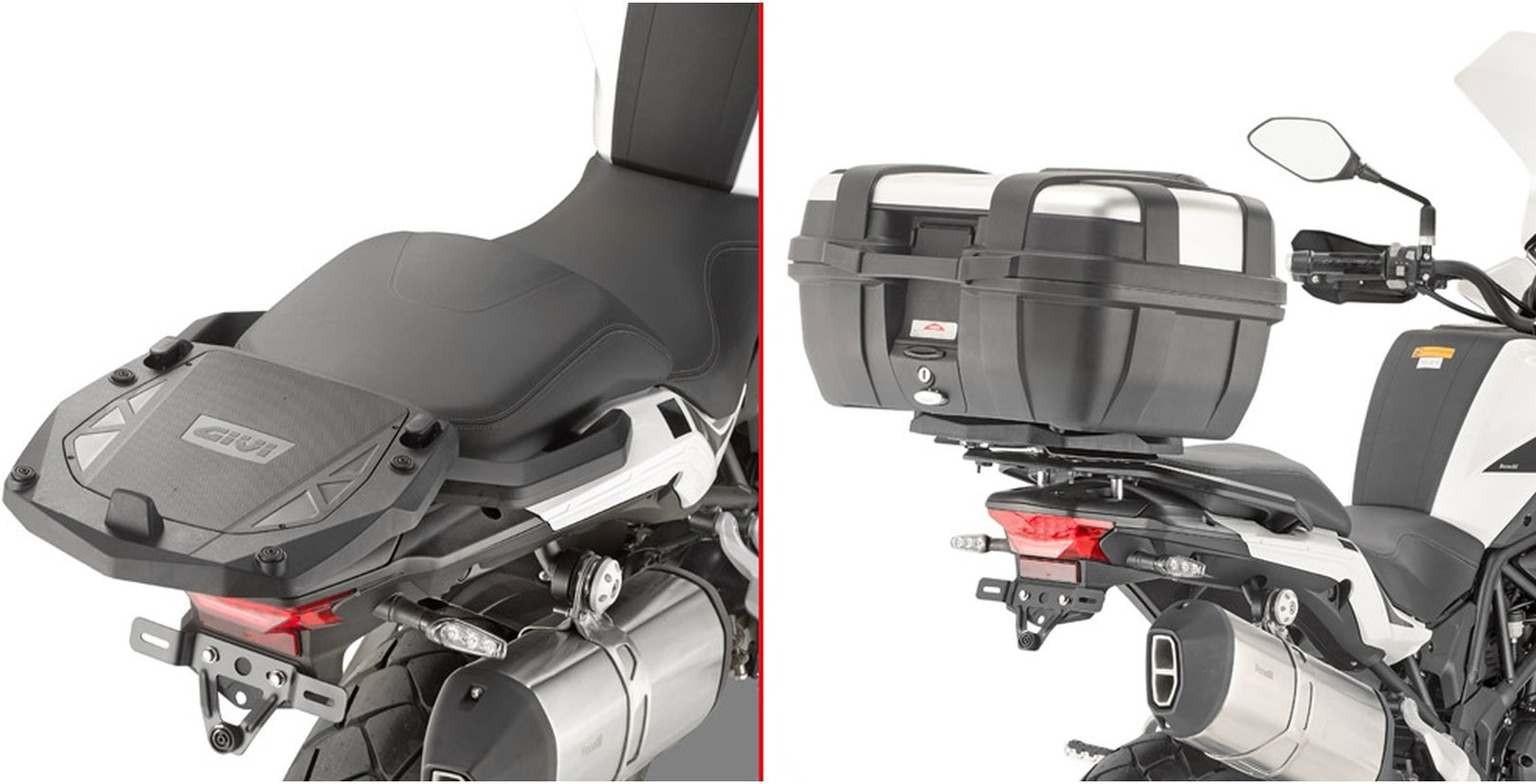 Monokey Arena Black Tech Top Case - 45 Lt Arena Technopolymer - Givi Compatible With Benelli Trk 502 X (2020-2024)