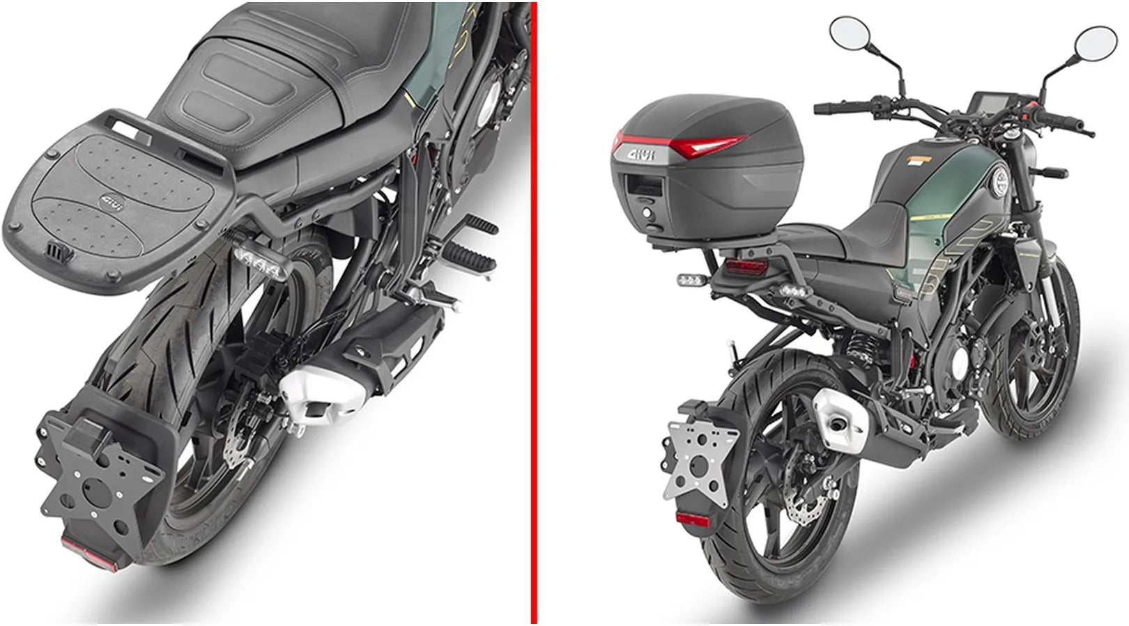 Monolock Black Tech Top Case - 29 Lt Technopolymer - Givi Compatible With Benelli Leoncino 125 (2022-2024)