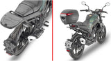 Monolock Black Top Case - 29 Lt Technopolymer - Givi Compatible With Benelli Leoncino 125 (2022-2024)
