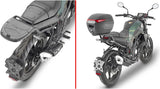 Monolock Alpina Black Aluminium Top Case - 44 Lt Alpina Aluminium - Givi Compatible With Benelli Leoncino 125 (2022-2024)
