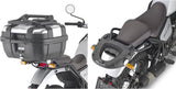 Monokey Black Tech Top Case - 40 Lt Technopolymer - Givi Compatible With Royal Enfield Himalayan (2021-2023)