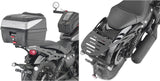 Monolock Riviera Black Top Case - 46 Lt Riviera Technopolymer - Givi Compatible With Keeway V 302 C 300 (2023-2024)