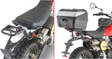 Monolock Black Tech Top Case - 29 Lt Technopolymer - Givi Compatible With Fantic Motor Caballero Scrambler 125 (2018-2023)