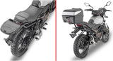 Monolock Silver Top Case - 32 Lt Technopolymer - Givi Compatible With Voge Trofeo 300 Ac Scrambler (2022-2024)