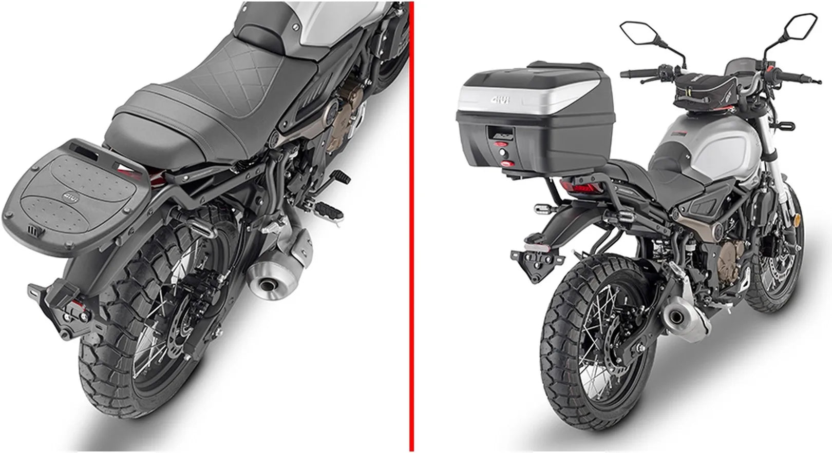 Monolock Black Tech Top Case - 30 Lt C30Nt Technopolymer - Givi Compatible With Voge Trofeo 300 Ac Scrambler (2022-2024)