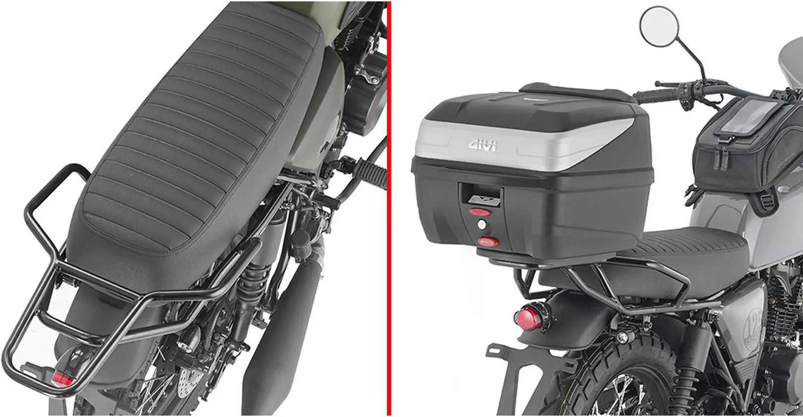 Monolock Black Top Case - 30 Lt Technopolymer - Givi Compatible With Brixton Cromwell 125 (2022-2024)
