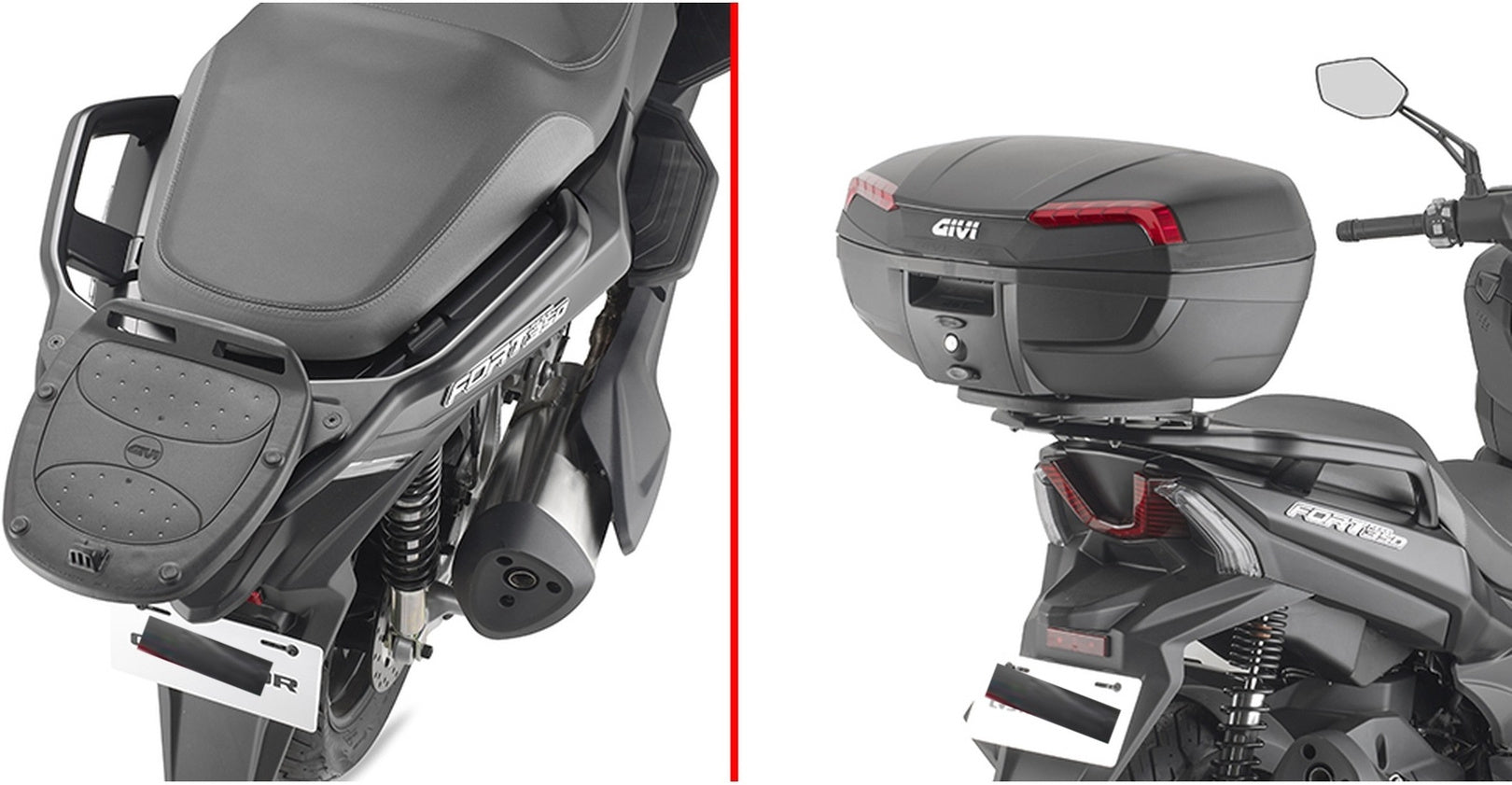 Monokey Trekker Outback Evo Smart Black Aluminium Top Case - 58 Lt Trekker Outback Evo Smart Aluminium - Givi Compatible With Qj Motor Fort 350 (2024)