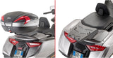 Monokey Trekker Dolomiti Black Aluminium Top Case - 46 Lt Trekker Dolomiti Aluminium - Givi Compatible With Honda Gl 1800 Gold Wing (2018-2024)