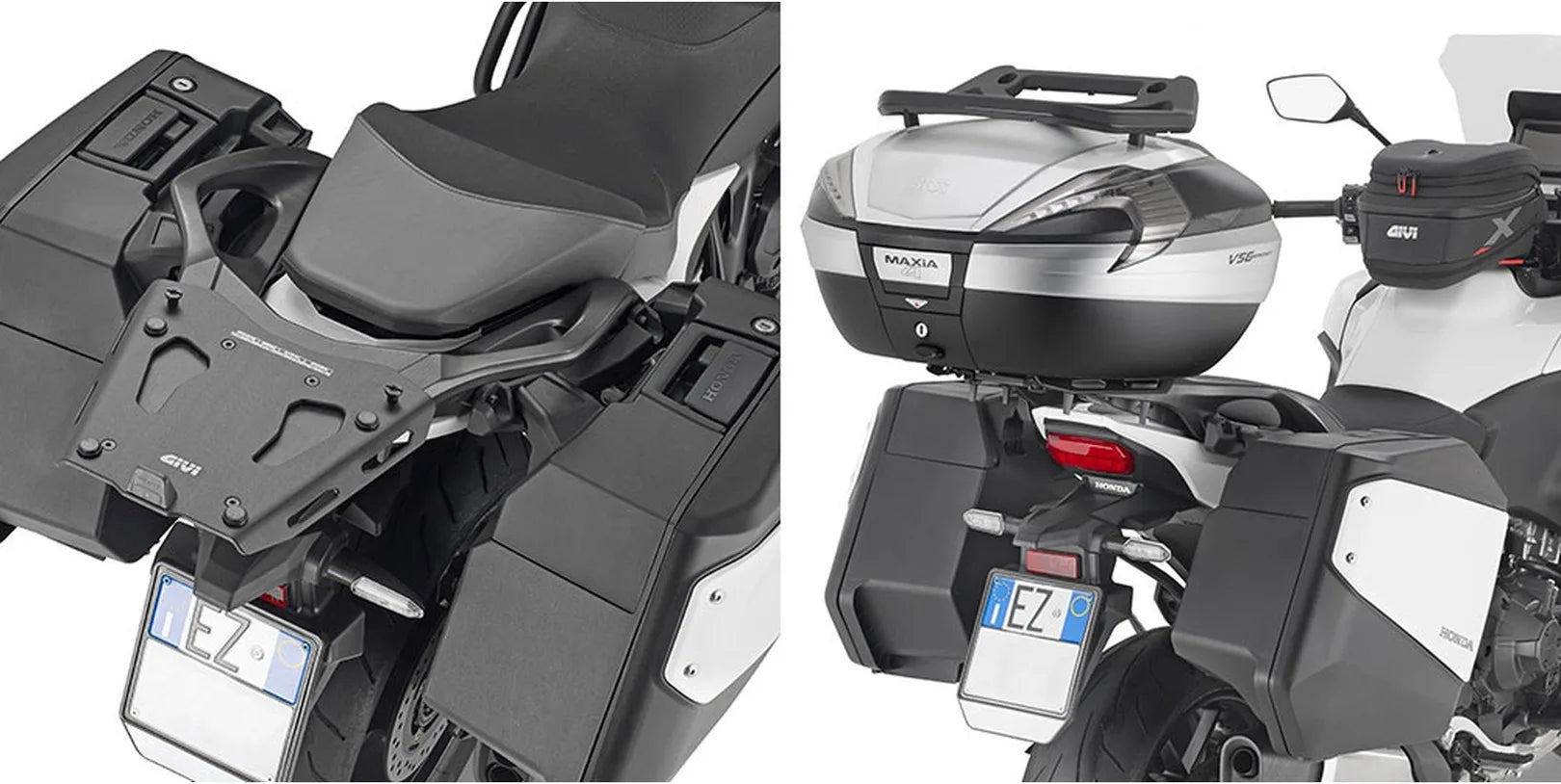 Monokey Trekker Black Aluminium Top Case - 33 Lt 6Kg Trekker Aluminium - Givi Compatible With Honda Nt 1100 (2025)