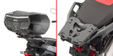 Monokey Trekker Outback Evo Smart Black Aluminium Top Case - 58 Lt For Original Rack Trekker Outback Evo Smart Aluminium - Givi Compatible With Bmw C 400 X (2025)