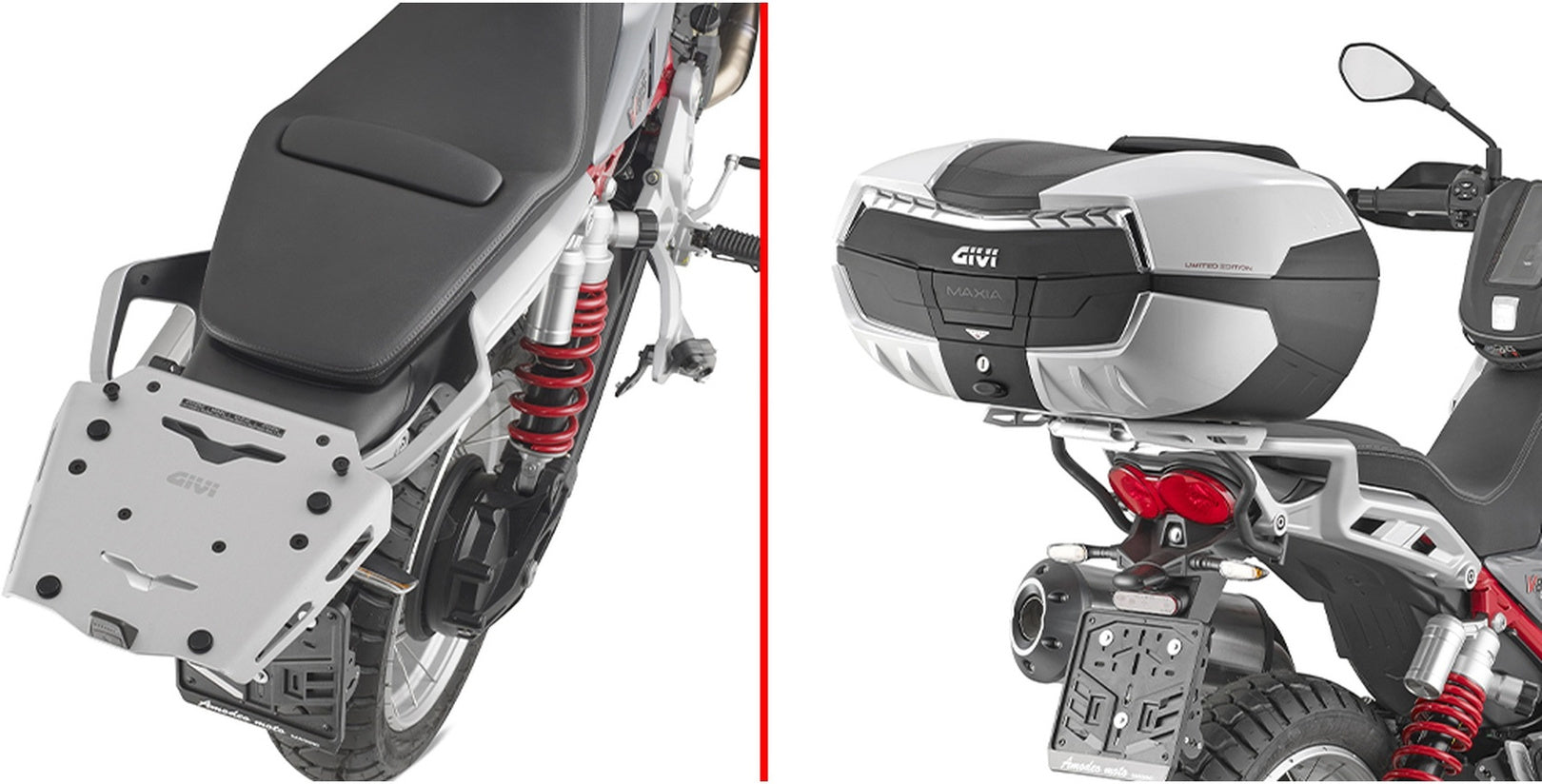 Monokey Trekker Outback Evo Smart Black Aluminium Top Case - 42 Lt Trekker Outback Evo Smart Aluminium - Givi Compatible With Moto Guzzi V85 Tt (2024)