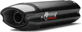Exhaust Tip With Noise Certification Suono Steel Black Carbon - Mivv Compatible With Kawasaki Zx-10R (2007-2008)