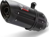 Non-Catalytic Exhaust Tip With Sound Certification Suono Steel Black Carbon - Mivv Compatible With Bmw K 1200 Gt (2005-2008)
