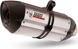 Exhaust Tip With Noise Certification Suono Stainless Steel Carbon - Mivv Compatible With Bmw R 1200 (2008-2010)