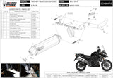 Catalytic Exhaust Tip With Sound Certification Speed Edge Stainless Steel Carbon - Mivv Compatible With Triumph Tiger 1200 Explorer (2012-2015)