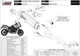 Exhaust Tip With Noise Certification Speed Edge Steel Black Carbon - Mivv Compatible With Triumph Tiger 1050 Sport (2017-2020)