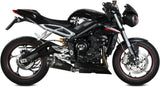Exhaust Tip With Noise Certification Delta Race Steel Black Carbon - Mivv Compatible With Triumph Street Triple 765 R (2017-2022)