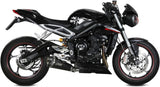 Exhaust Tip With Noise Certification Delta Race Steel Black Carbon - Mivv Compatible With Triumph Street Triple 660 S (2017-2022)