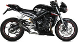 Uncatalysed Exhaust System Without Sound Certification X-M5 Steel Black Carbon - Mivv Compatible With Triumph Street Triple 765 R (2017-2022)