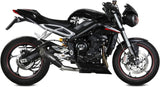 Uncatalysed Exhaust System Without Sound Certification X-M5 Steel Black Carbon - Mivv Compatible With Triumph Street Triple 660 S (2017-2022)