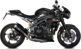 Exhaust Tip With Noise Certification Delta Race Steel Black Carbon - Mivv Compatible With Triumph Speed Triple R - S (2018-2020)