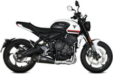 Complete Non-Catalytic Exhaust System With Sound Certification Delta Race Steel Black Carbon - Mivv Compatible With Triumph Trident 660 (2021-2024)