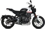 Complete Exhaust System Without Catalytic Converter And Without Sound Certification X-M5 Steel Black Carbon - Mivv Compatible With Triumph Trident 660 (2021-2024)