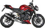 Complete Catalytic Exhaust System With Sound Certification Sr-1 Titanium Black - Mivv Compatible With Triumph Street Triple 765 R - Rs (2023-2024)