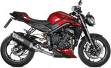 Complete Catalytic Exhaust System With Sound Certification Sr-1 Titanium Black - Mivv Compatible With Triumph Street Triple 765 R - Rs (2023-2024)