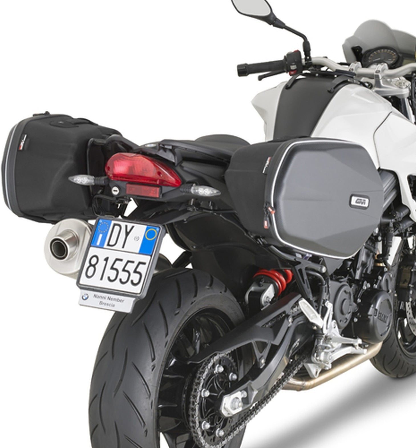 Black Side Bags - 60 Lt Nylon - Givi Compatible With Bmw F 800 Gt (2013-2019)