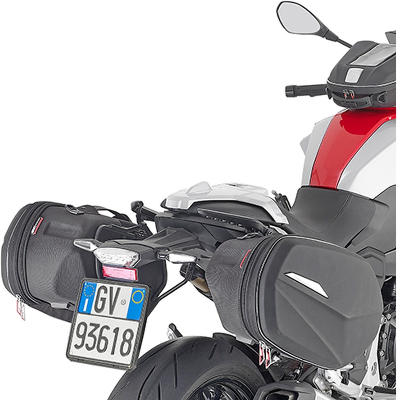 Black Side Bags - 60 Lt Nylon - Givi Compatible With Bmw F 900 Xr (2020-2024)
