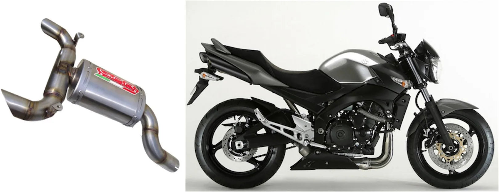 Exhaust Tip With Noise Certification Oval Titanium - Gpr Compatible With Suzuki Gsr 600 (2006-2011)