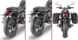 Corium Black Side Bags - 26 Lt Corium Nylon - Givi Compatible With Triumph Bonneville T100 (2017-2022)