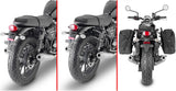 Black Side Bags - 60 Lt Nylon - Givi Compatible With Triumph Bonneville T100 (2017-2022)