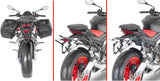 Black Side Bags - 60 Lt Nylon - Givi Compatible With Aprilia Tuono 660 (2021-2024)