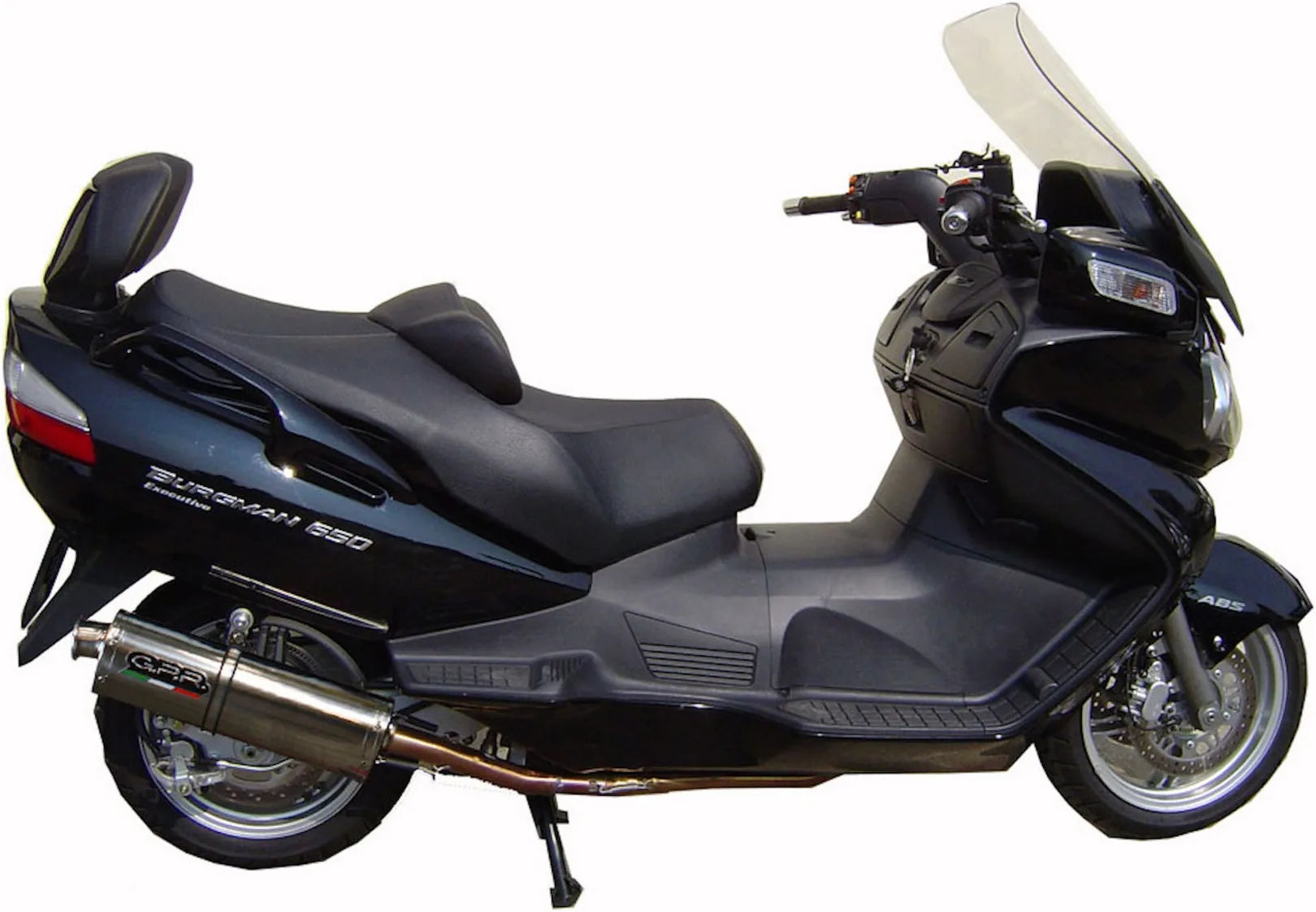 Complete Catalytic Exhaust System With Sound Certification Trioval Stainless Steel - Gpr Compatible With Suzuki An 650 Burgman (2002-2012)